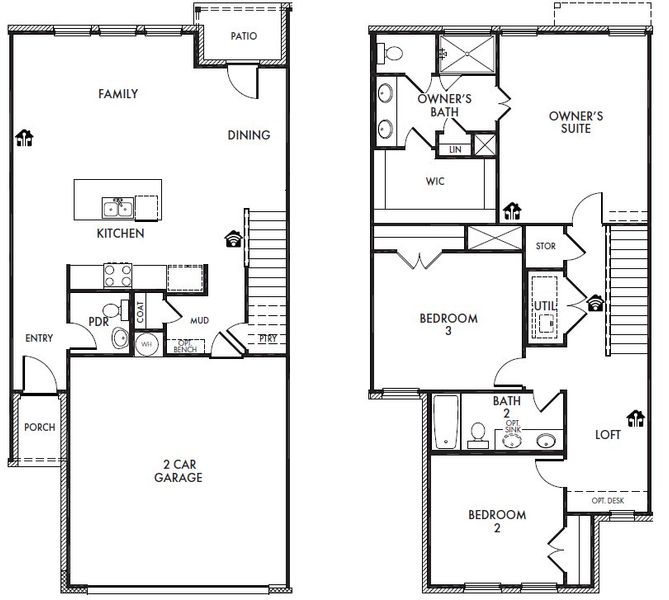 Front exterior of a new home in Sereno Oaks at Buckner Terrace, Dallas, TX, highlighting curb appeal (Image 1). Front exterior of a new home in Sereno Oaks at Buckner Terrace, Dallas, TX, highlighting curb appeal (Image 1).