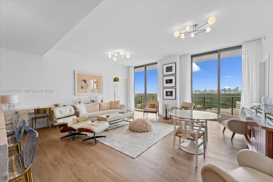 Furnished interior view inside a new home in , Miami (Image 3).