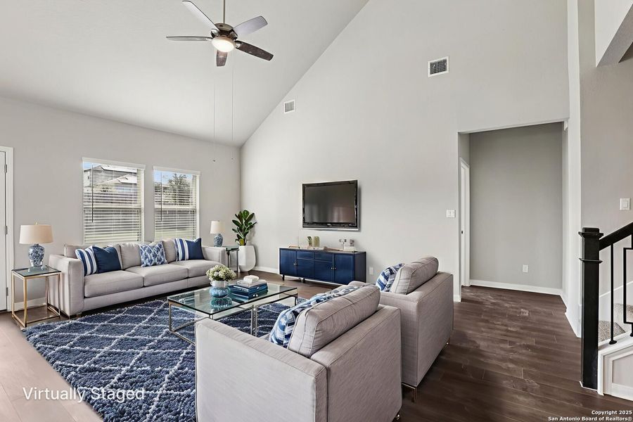 Furnished interior view inside a new home in Legendary Trails - Classic Series, Cibolo (Image 8). Furnished interior view inside a new home in Legendary Trails - Classic Series, Cibolo (Image 8).