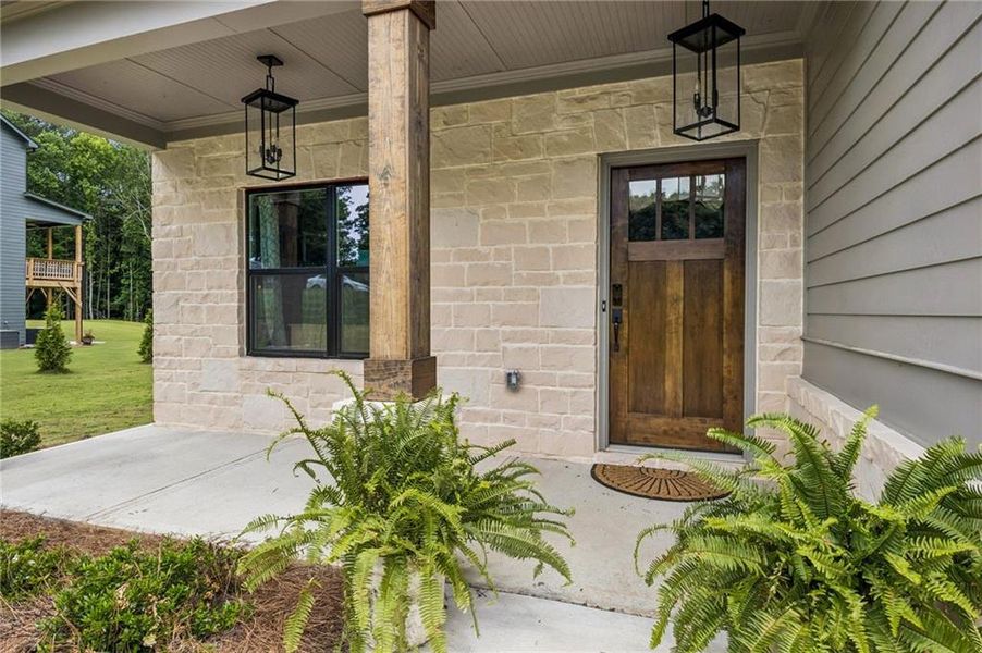 Exterior details and patio area of a home in , Winder (Image 3). Exterior details and patio area of a home in , Winder (Image 3).