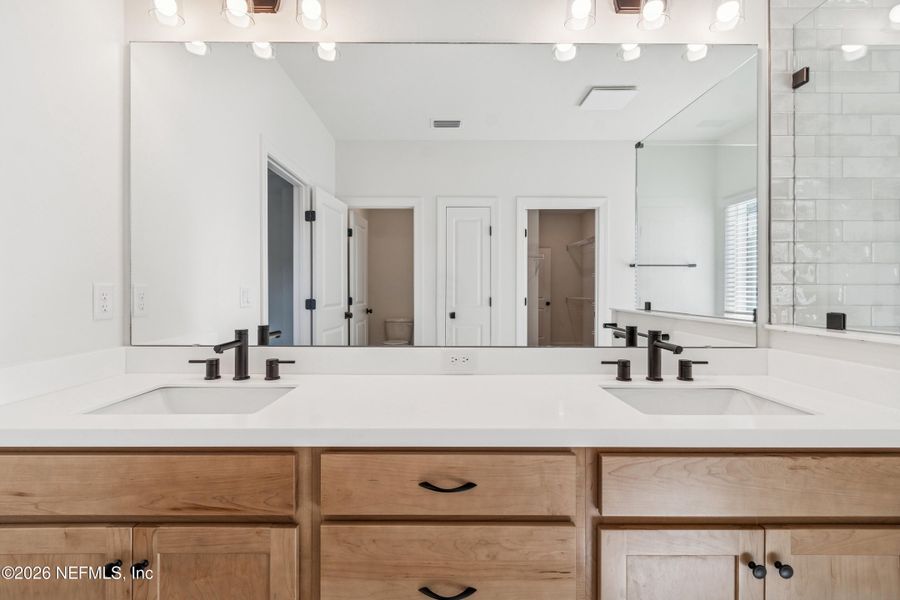 Furnished interior view inside a new home in Granville at eTown 38', Jacksonville (Image 9). Furnished interior view inside a new home in Granville at eTown 38', Jacksonville (Image 9).