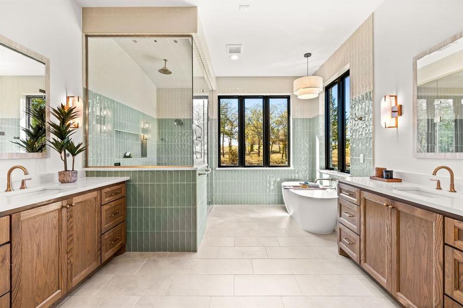 Furnished interior view inside a new home in , Weatherford (Image 28).