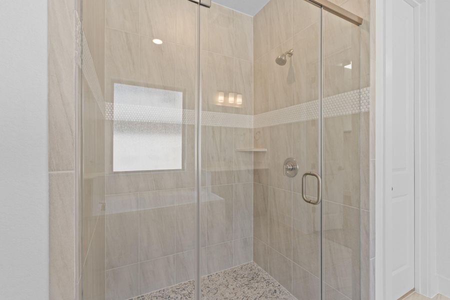 Walk-in shower in Primary Bath