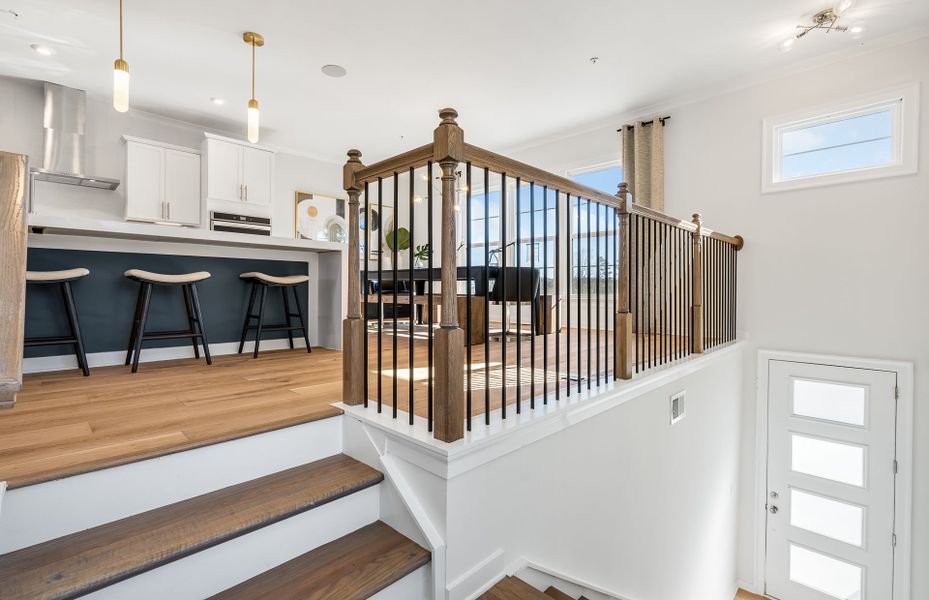 Representative furnished interior of a home built from the Hutton by Pulte Homes in Altus at The Quarter, Atlanta (Image 12).