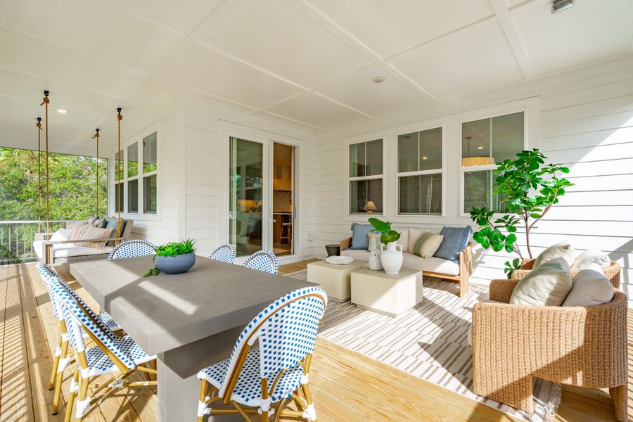 Exterior details and patio area of a home in Liberty Hill Farm, Mount Pleasant (Image 25).