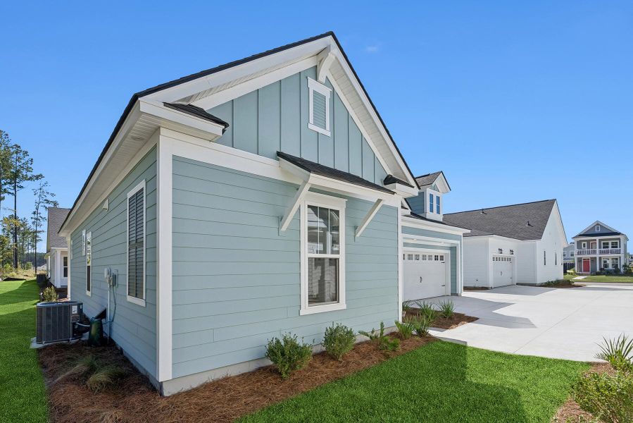 Exterior details and patio area of a home in Nexton – Midtown – The Garden Collection, Summerville (Image 25). Exterior details and patio area of a home in Nexton – Midtown – The Garden Collection, Summerville (Image 25).