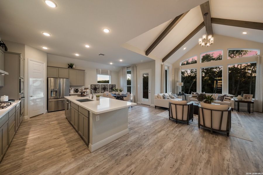 Furnished interior view inside a new home in Esperanza, Boerne (Image 8).