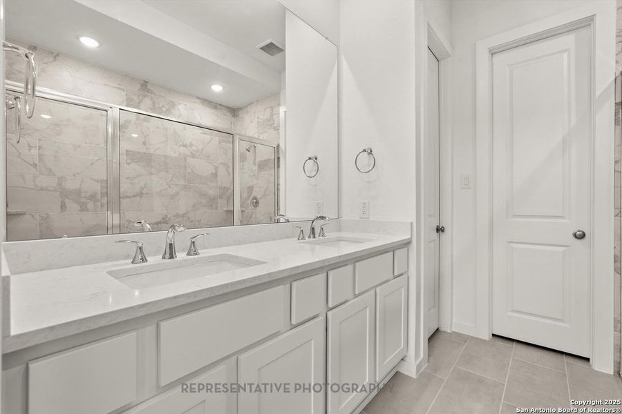 Furnished interior view inside a new home in Davis Ranch: 45ft. lots, San Antonio (Image 9).