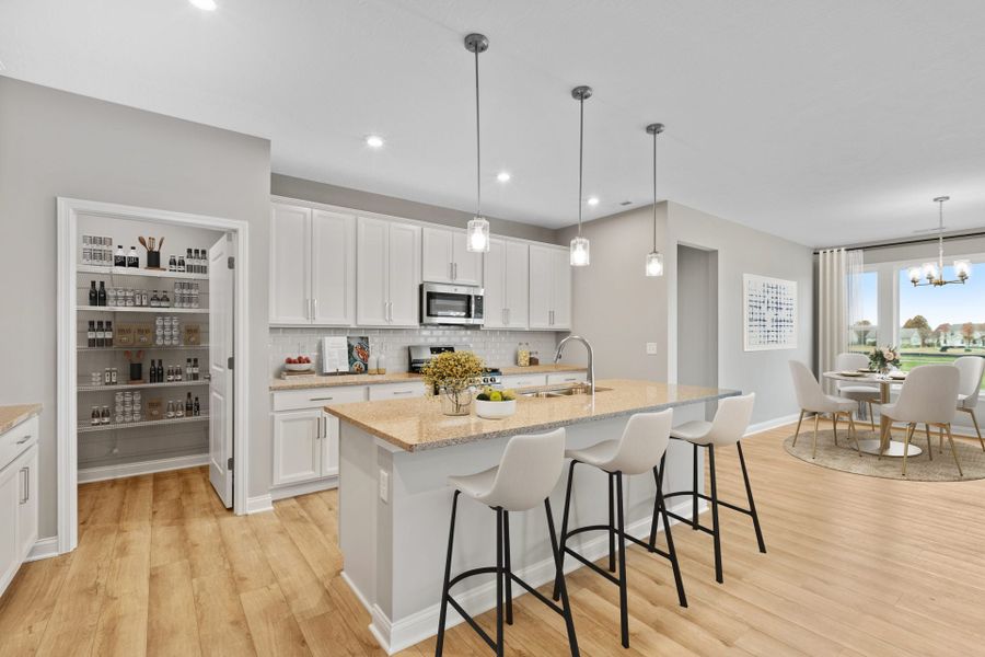 Representative furnished interior of a home built from the Camden by Fischer Homes in Laurel Farms, Dallas (Image 5).