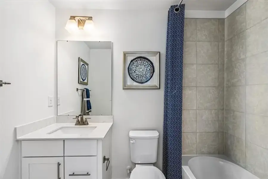 Representative furnished interior of a home built from the Clarendon 4 Story by Ryan Homes in Quinley, Charlotte (Image 16).