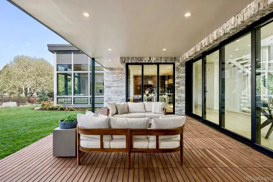 Exterior details and patio area of a home in , Cherry Hills Village (Image 3).