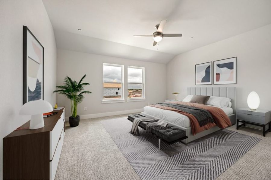 Furnished interior view inside a new home in Mosaic, Prosper (Image 17).