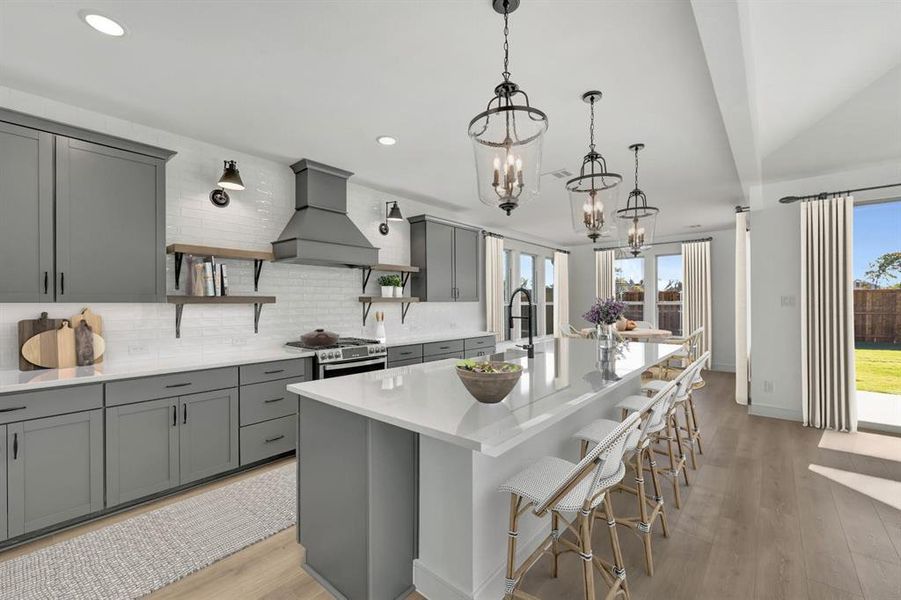 Furnished interior view inside a new home in Kreymer at the Park, Wylie (Image 17).