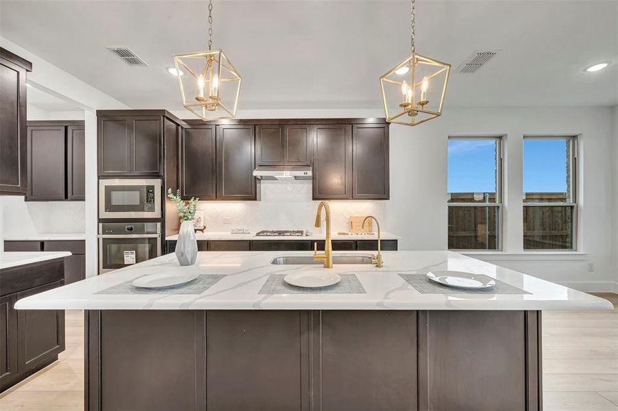 Furnished interior view inside a new home in Lily Creek at Sutton Fields, Aubrey (Image 17).