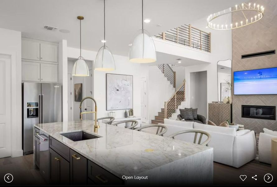 Interior photos- Photo of Pulte model home with same floor plan, not of actual home listed.