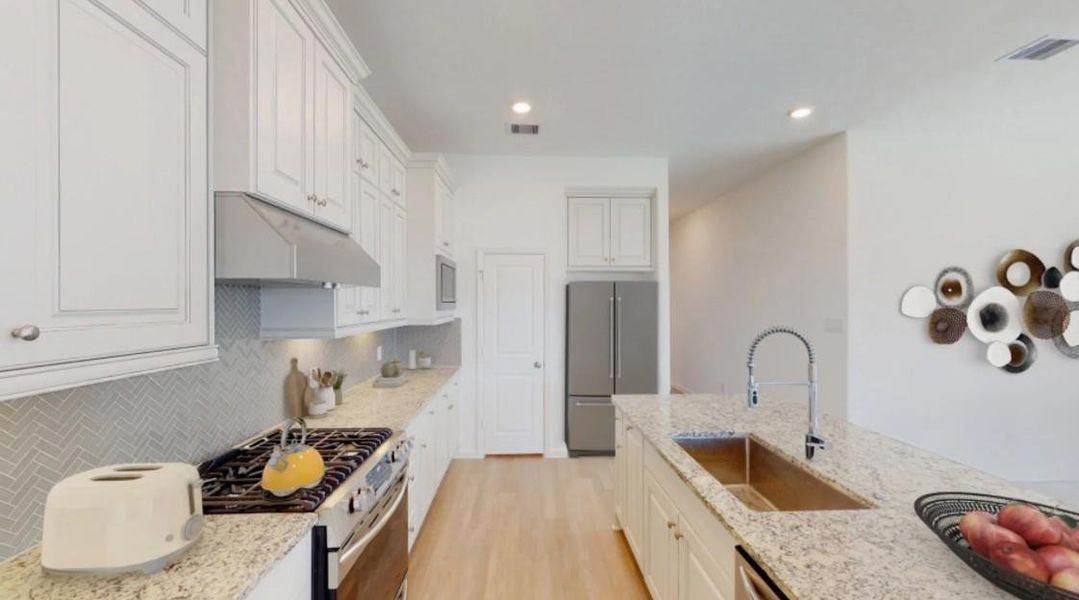Furnished interior view inside a new home in Samara, League City (Image 11).