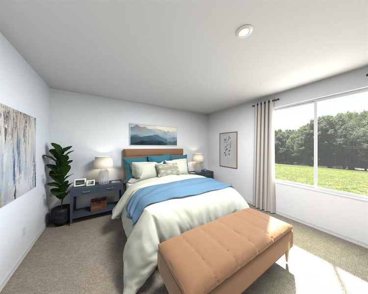 Furnished interior view inside a new home in Two Rivers - Signature Series, Zephyrhills (Image 7).