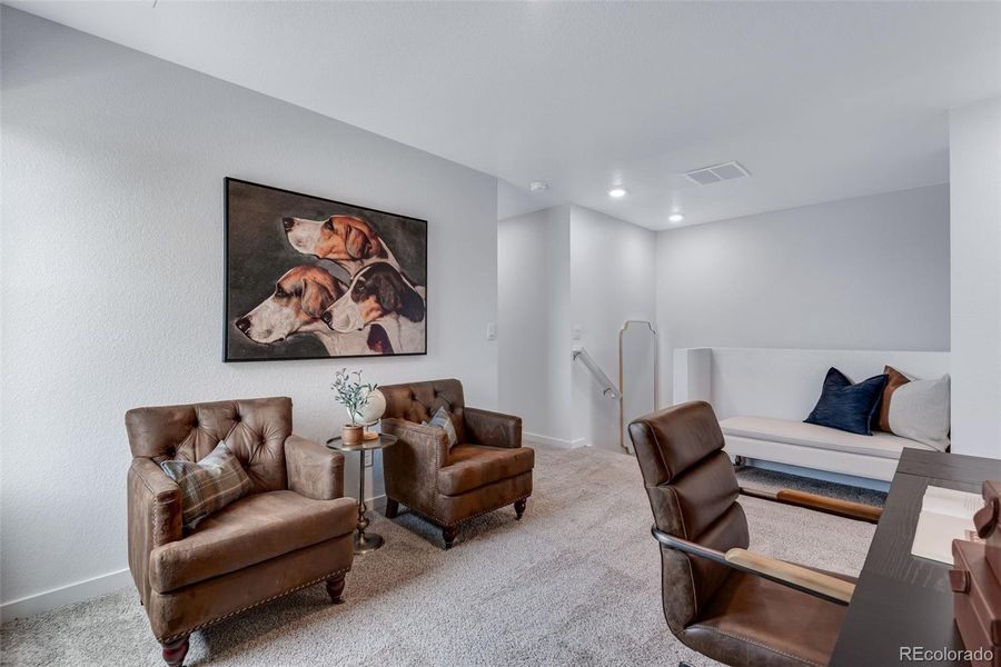 Furnished interior view inside a new home in Revere at Johnstown, Johnstown (Image 25). Furnished interior view inside a new home in Revere at Johnstown, Johnstown (Image 25).