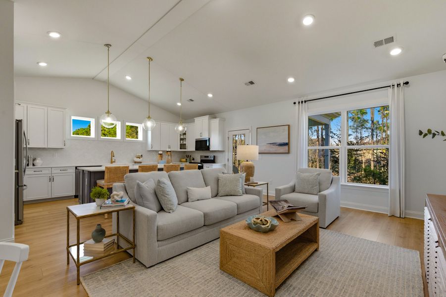 Furnished interior view inside a new home in Sunset Landing, Little River (Image 6). Furnished interior view inside a new home in Sunset Landing, Little River (Image 6).