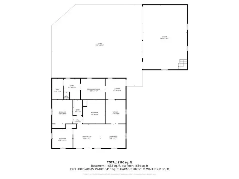 2D floor plan layout of this home in , Resaca, GA (Image 3).