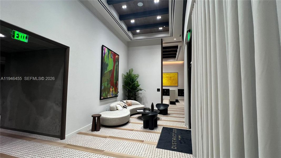 Furnished interior view inside a new home in , Miami (Image 11).