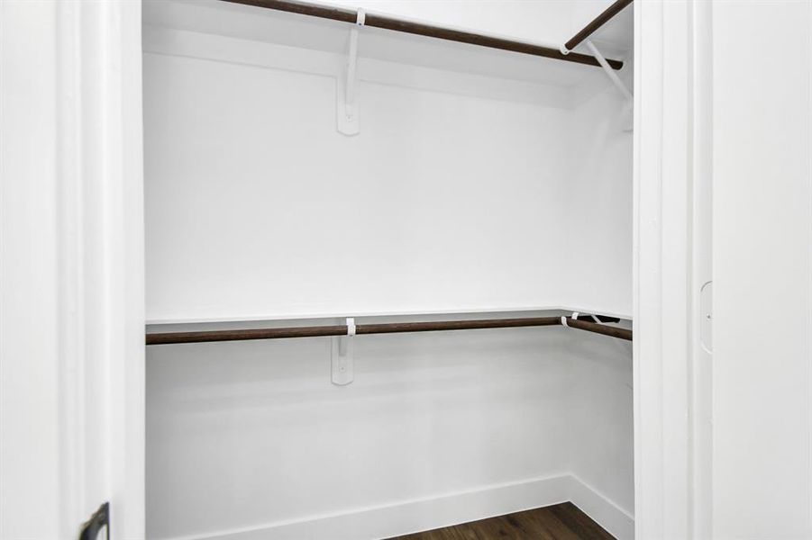 Spacious Secondary Walk-in Closet