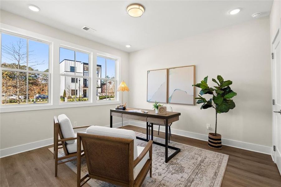 Furnished interior view inside a new home in , Alpharetta (Image 6). Furnished interior view inside a new home in , Alpharetta (Image 6).