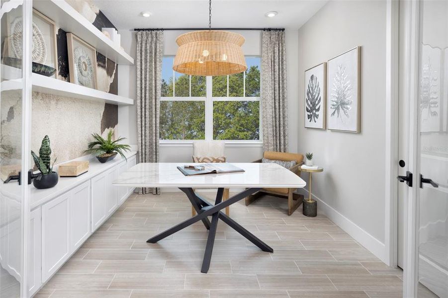 Furnished interior view inside a new home in Lakespur at Wellen Park, Venice (Image 8).