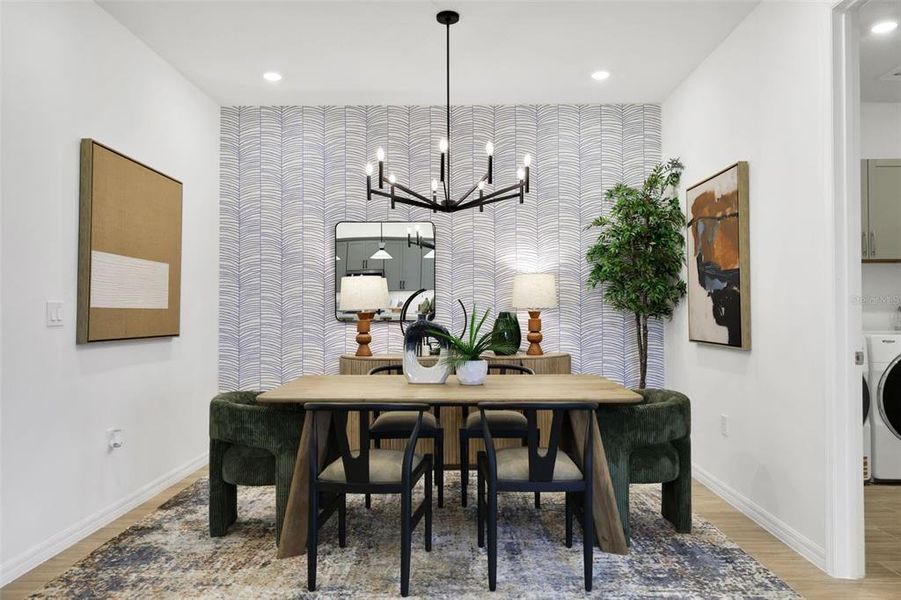 Furnished interior view inside a new home in Creekside Run at Babcock Ranch, Punta Gorda (Image 25).