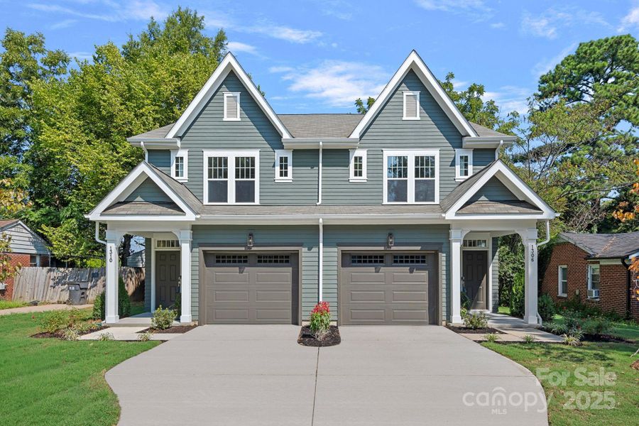 Front exterior of a new home in , Charlotte, NC, highlighting curb appeal (Image 23). Front exterior of a new home in , Charlotte, NC, highlighting curb appeal (Image 23).