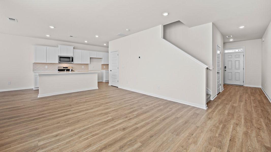 Representative unfurnished interior of a home built from the Edmon by D.R. Horton in Poplar Preserve, Newnan (Image 14).