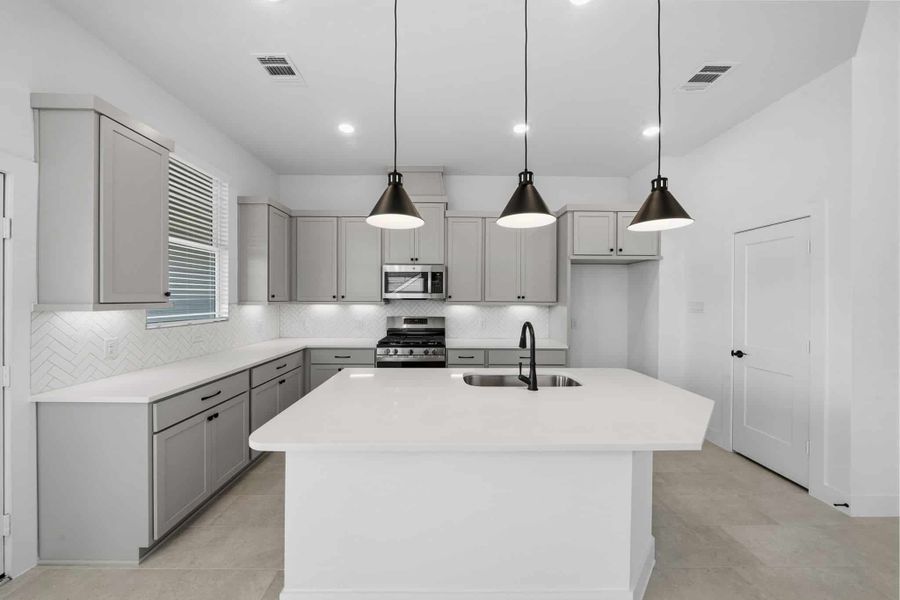 Furnished interior view inside a new home in Bridgeland 45's, Cypress (Image 8).