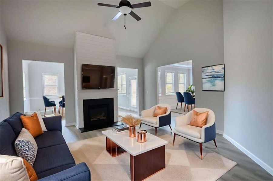 Furnished interior view inside a new home in , Social Circle (Image 9).