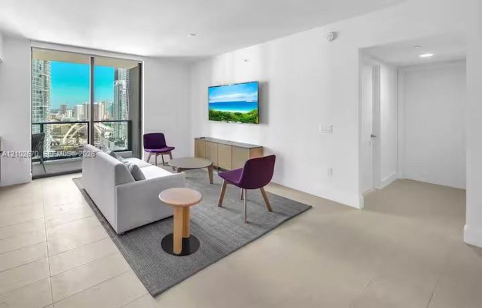 Furnished interior view inside a new home in , Miami (Image 30).