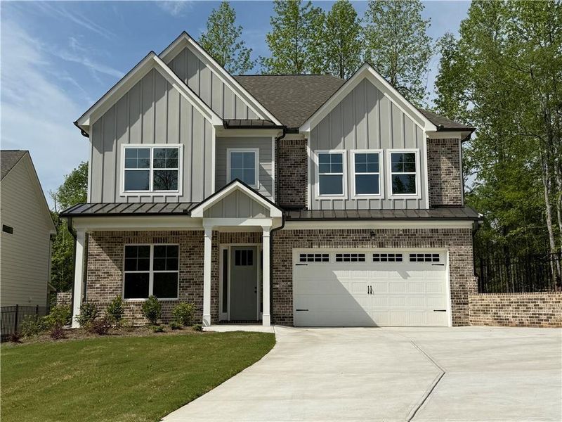Front exterior of a new home in , Jefferson, GA, highlighting curb appeal (Image 1). Front exterior of a new home in , Jefferson, GA, highlighting curb appeal (Image 1).