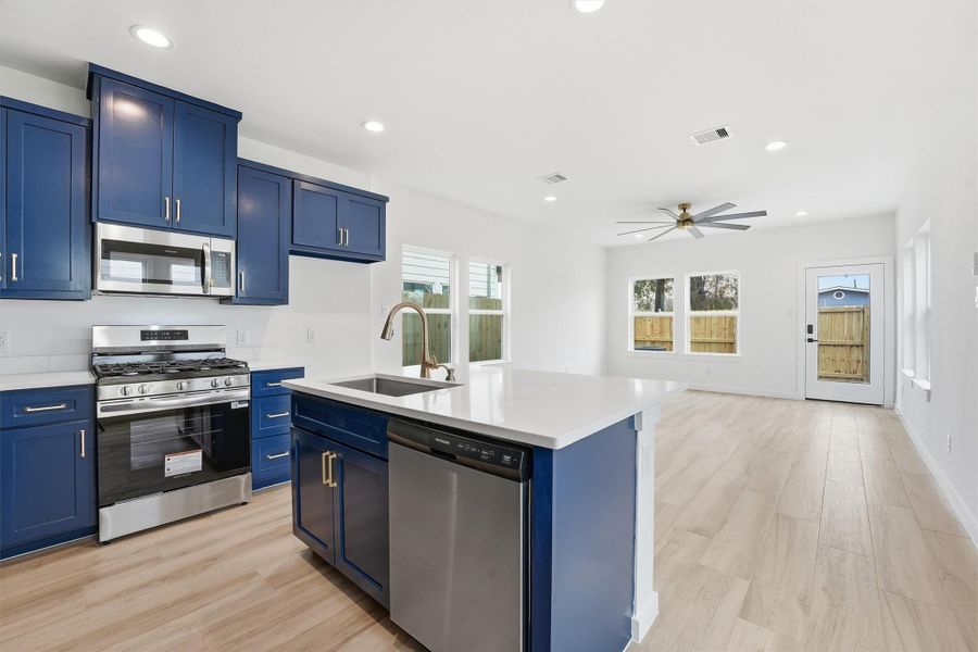 Furnished interior view inside a new home in , La Porte (Image 10). Furnished interior view inside a new home in , La Porte (Image 10).