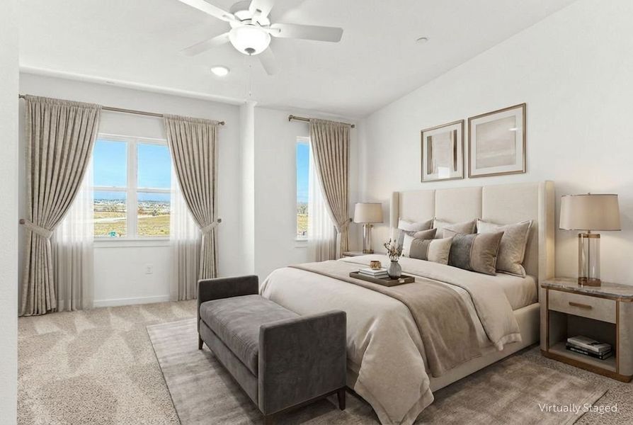 Furnished interior view inside a new home in Wildridge, Oak Point (Image 6).
