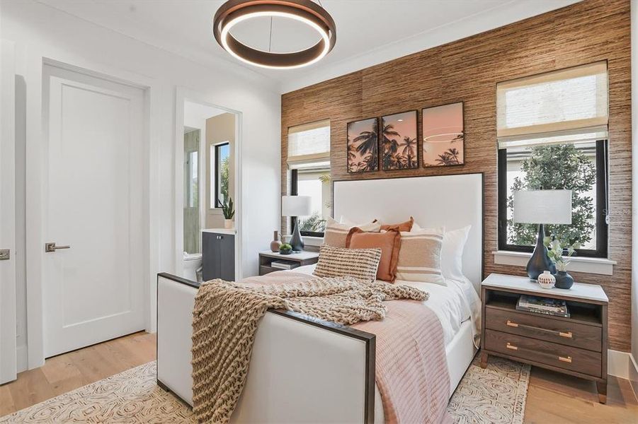 Furnished interior view inside a new home in , Sarasota (Image 46).