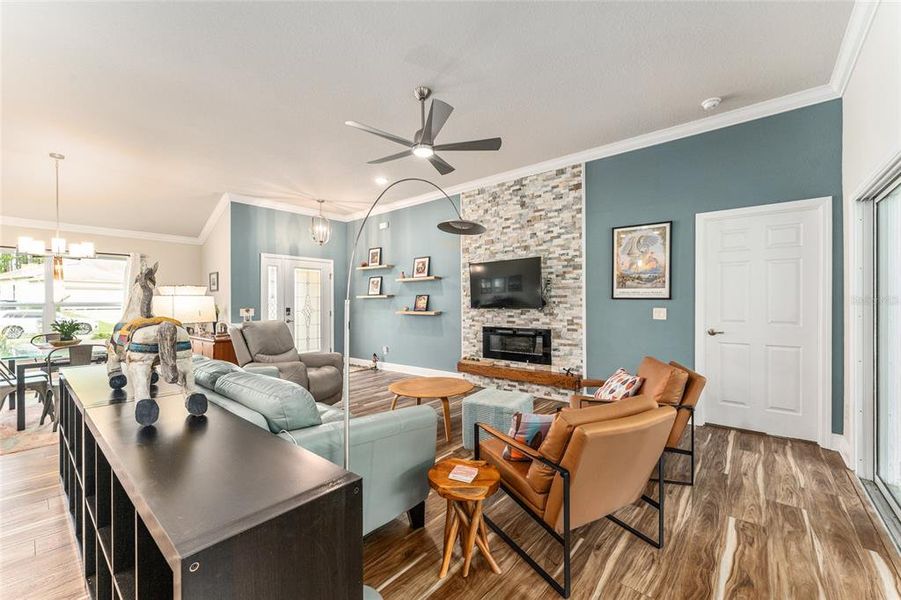 Furnished interior view inside a new home in , Inverness (Image 34).