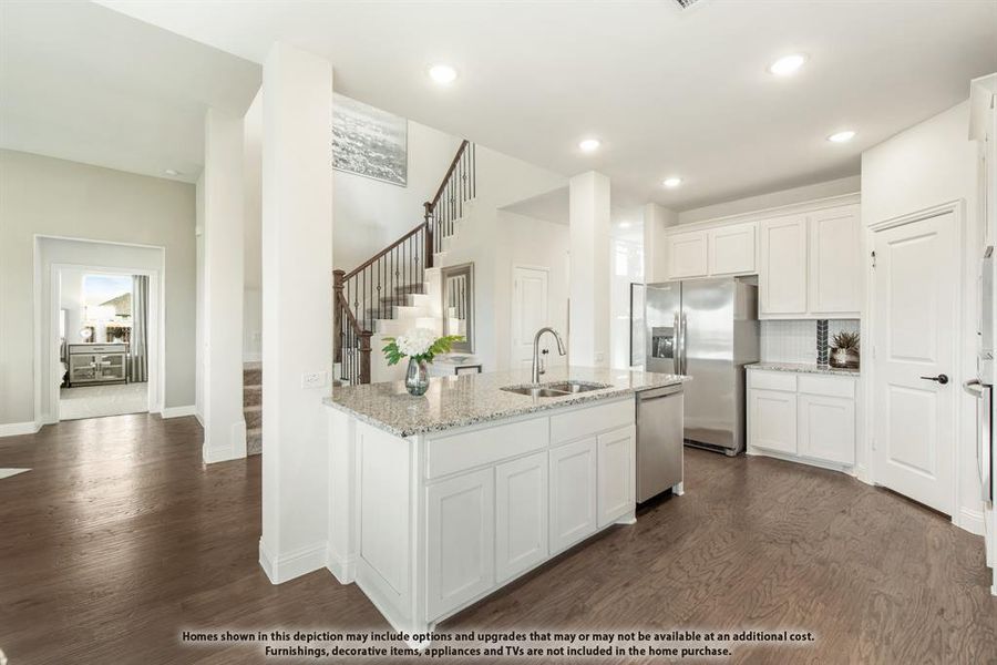 Furnished interior view inside a new home in Abe's Landing, Granbury (Image 32).