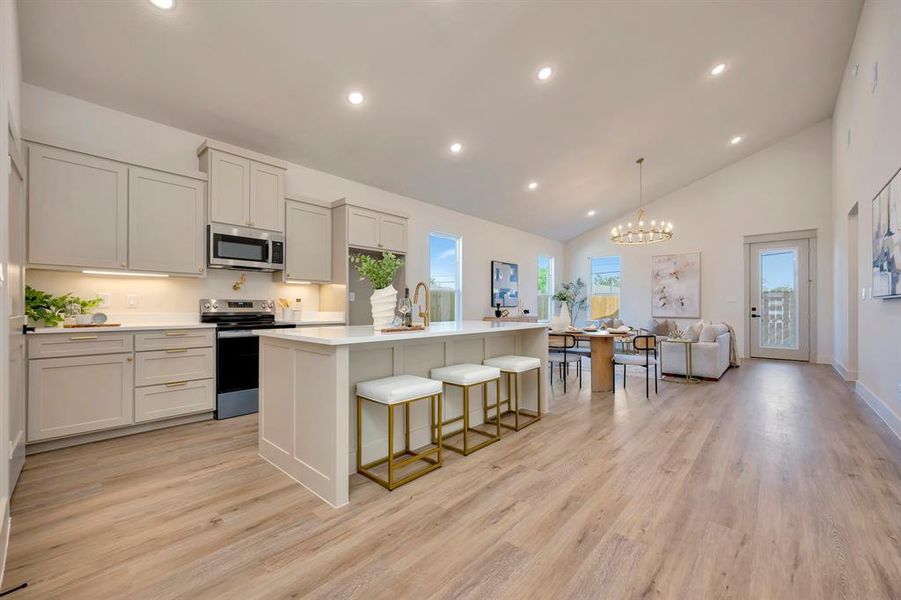Furnished interior view inside a new home in , Fort Worth (Image 34).