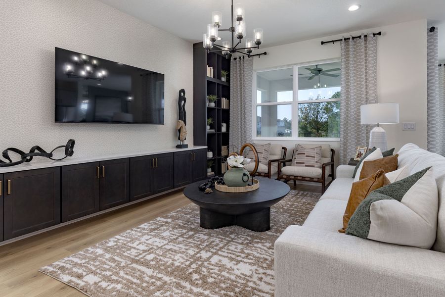 Spacious and Inviting Living Room in Central Florida Home