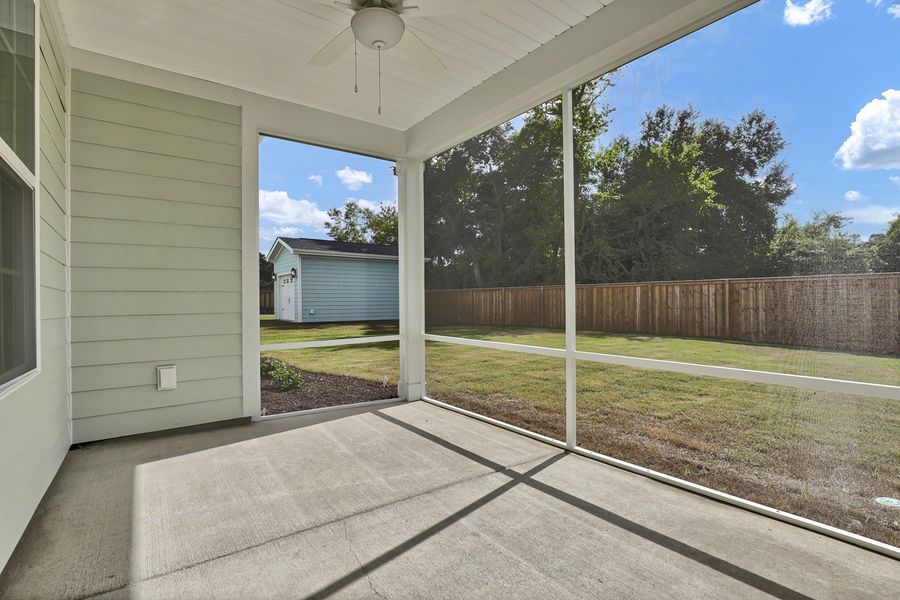Exterior details and patio area of a home in East Wynd, Hampstead (Image 3). Exterior details and patio area of a home in East Wynd, Hampstead (Image 3).