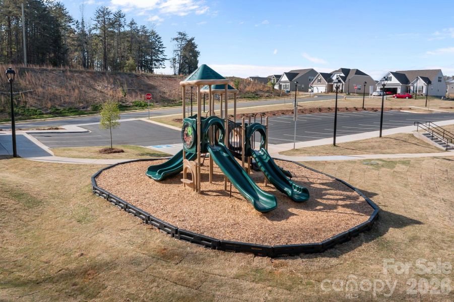 Playground sits side by side with Pool and Community Center