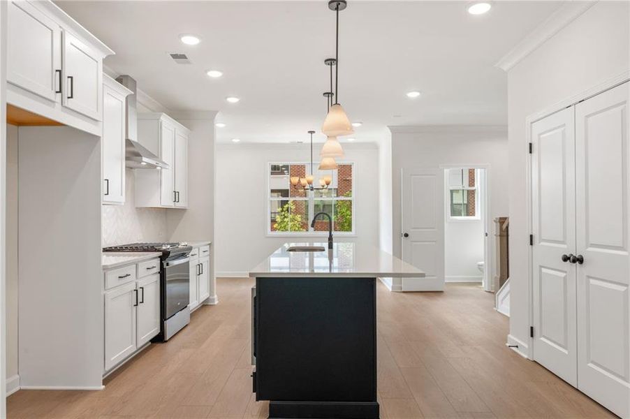 Furnished interior view inside a new home in Townes at South Main, Kennesaw (Image 5).