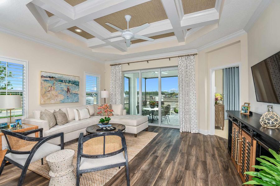 Furnished interior view inside a new home in Windward, Sarasota (Image 11). Furnished interior view inside a new home in Windward, Sarasota (Image 11).