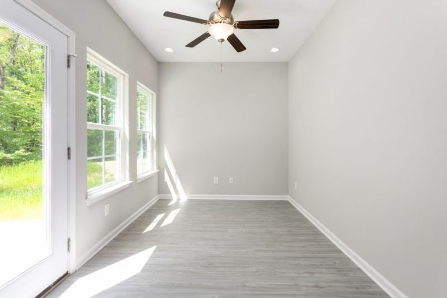 Representative unfurnished interior of a home built from the Freeport by Keystone Homes NC in Avondale, Greensboro (Image 39).