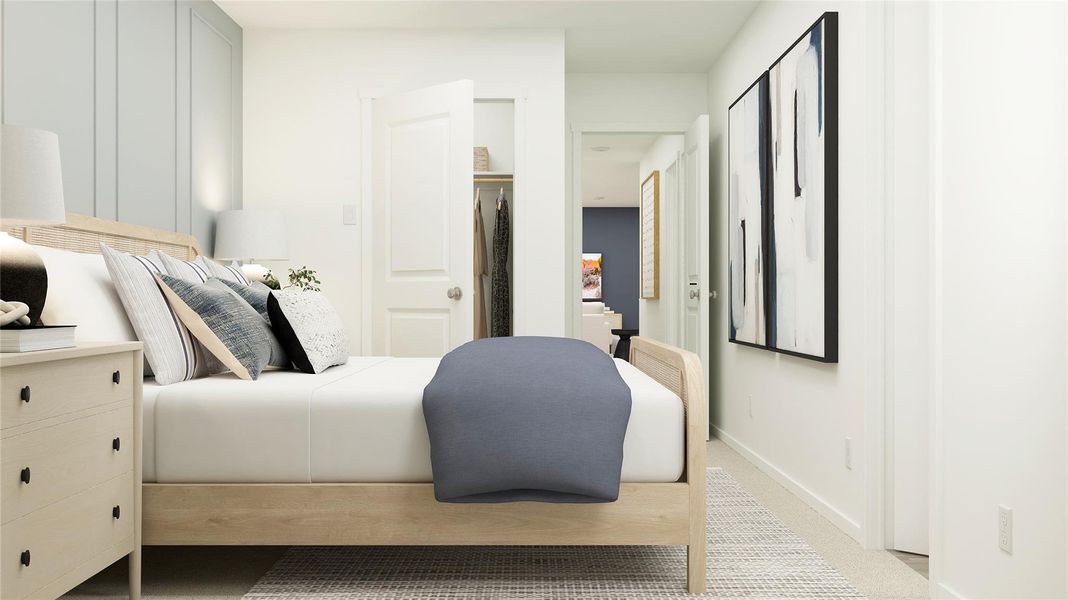 Furnished interior view inside a new home in Santa Fe Village, Cleveland (Image 13). Furnished interior view inside a new home in Santa Fe Village, Cleveland (Image 13).