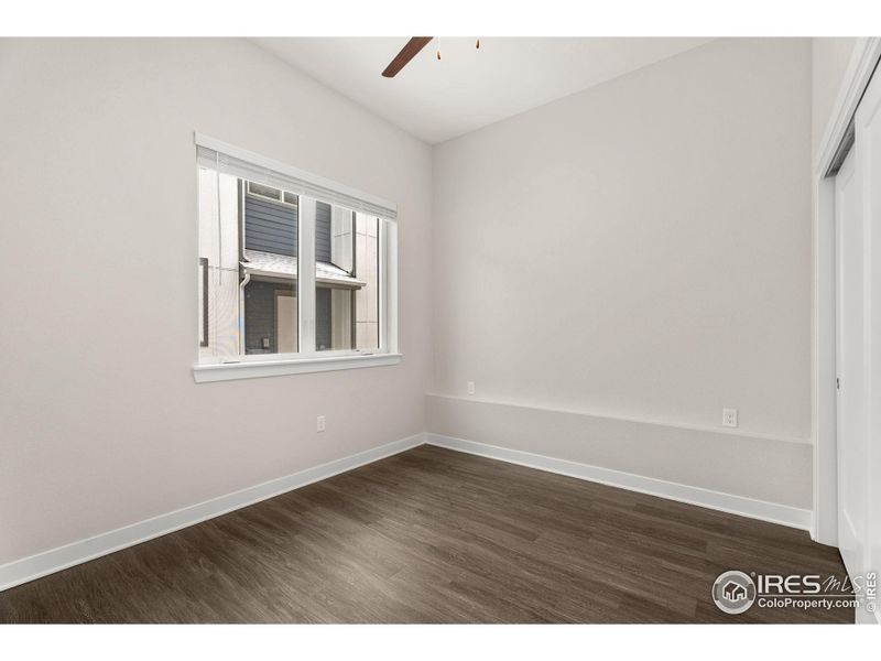 Main floor bedroom, with closet.