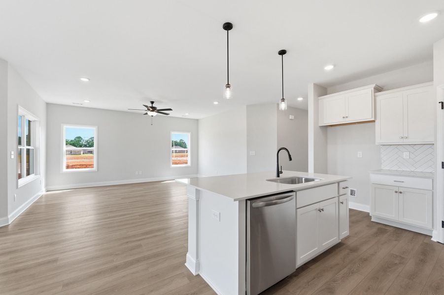Representative furnished interior of a home built from the The Glen A by Davidson Homes LLC in Meadow Ridge Estates, Josephine (Image 7).